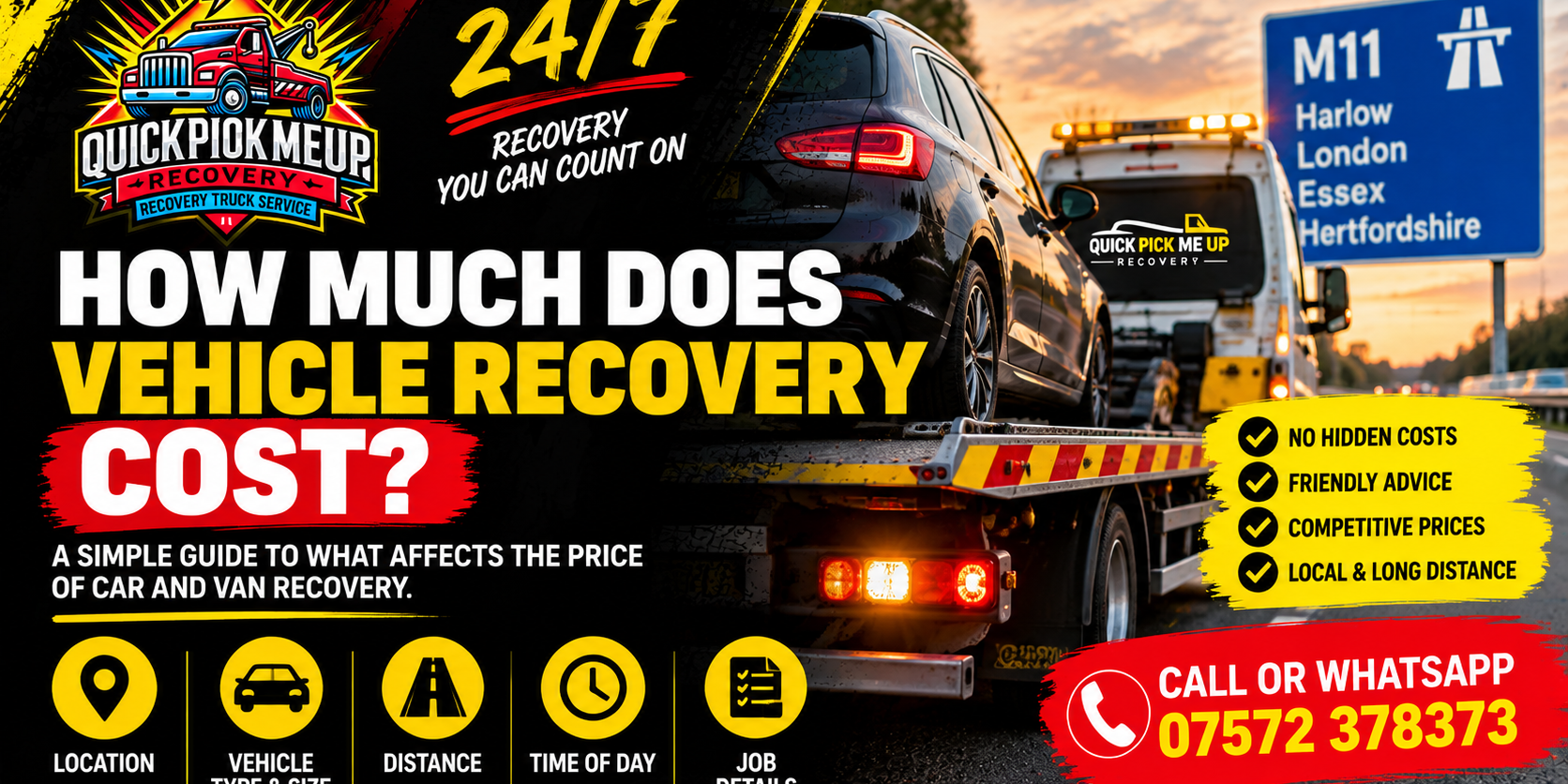 How Much Does Vehicle Recovery Cost